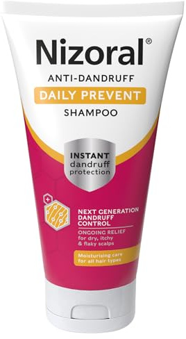 Nizoral Anti-Dandruff Daily Prevent Shampoo, Ongoing Relief for Dry, Itchy and Irritated Scalps, Moisturises, Instant Dandruff Protection, For All Hair Types, 1 x 200ml