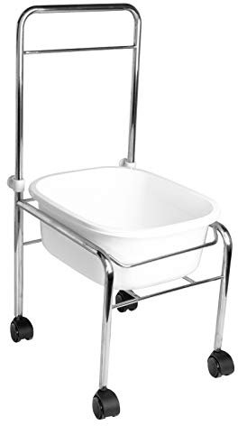 Activeshop Fussbadewanne Chrom auf rädern