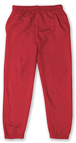 D&H CLOTHING UK Kids Boys Girls Fleece Jogging Bottom Childrens Jogger PE School Jog Pants Tracksuit Bottoms Sweatpants 12 to 13 Red