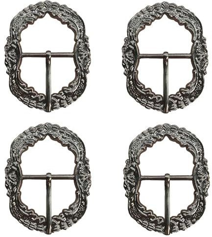 ZAHD 4 Stück Trachten schnalle Gürtelschnallen set Schnalle für Trachtenhosen Herren Gürtelschnallen Schnalle Trachten individuelle Schnalle Herren Gürtelschnalle Für Gürtel für Trachtenhosen(A)