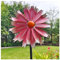 WindmüHle Garten Groß 149cm Windspiel Metall Edelstahl Kugellager Windrad Balkon FüR Terrasse Und Garten,Pink