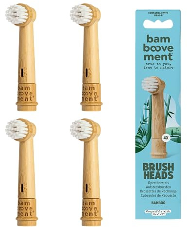 The Bamboovement – Ersatz für Oral-B® Aufsteckbürsten, kompatibel mit elektrischen Zahnbürsten – handgemacht & hochwertig – plastikfrei & nachhaltig