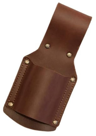 Yjcnelcr Porta martello da cintura in pelle con anelli in acciaio fondine per comodo trasporto attrezzi clip on cintura Hammer Holder