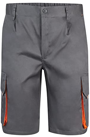 Velilla 103007 Bermuda Bicolor Flera fickor, Färg Grå och Orange, Storlek 50