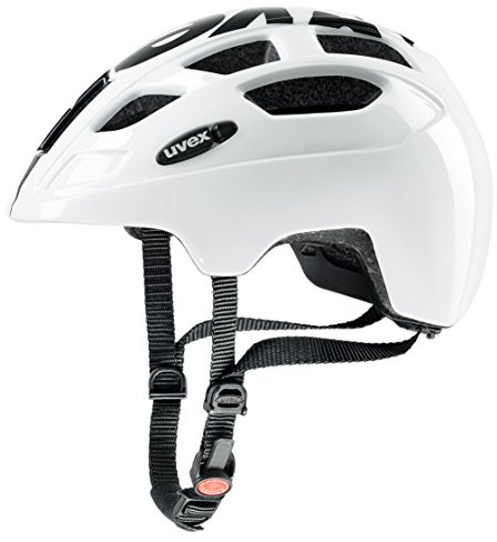 Uvex Kinder Finale Junior Mountainbikehelm, mehrfarbig (white-black), 51-55 cm