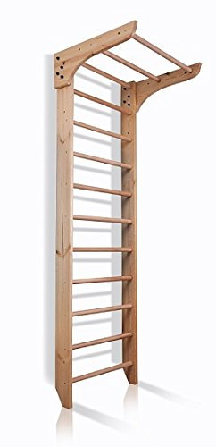 SportBaby Échelle suédoise de Gymnastique Murale en Bois Massif Kinder-1-220 Appareil de Musculation intérieur – équipement de Fitness Maison pour Adultes