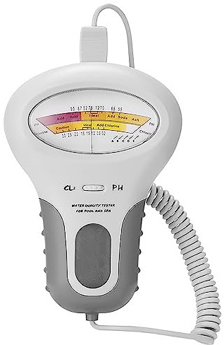TopHomer Probador de Calidad de Agua Portátil de Cloro y PH Tester PH&CL2 Tester Medidor de Cloro Kit de Prueba de Piscina para Acuario, Piscina, Spa, Bañera de hidromasaje