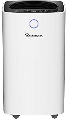 12L HomeTronix Dehumidifier for Mould Moisture Damp Extraction with Air Purifier 24 Hour Timer LED Display Laundry Drying Function