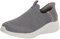 Skechers Damen Ultra Flex 3.0 Smooth Step Sneakers,Sports Shoes, Grey Knit/Jersey/Trim, 37 EU