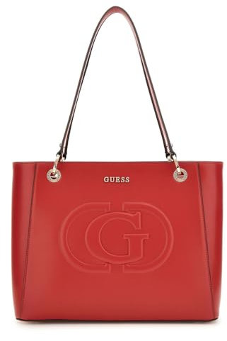 GUESS Eco Mietta Noel Tote Red