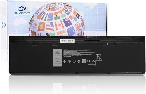 ANTIEE WD52H VFV59 Laptop Batterie Compatible avec Dell Latitude 12 7000 E7240 E7250 Ultrabook GVD76 KWFFN J31N7 F3G33 HJ8KP W57CV WG6RP 9C26T J31N7 NCVF0 YDN87 HJ8KP JN0J1 451-BBFX BBFW BBFV 7.4V