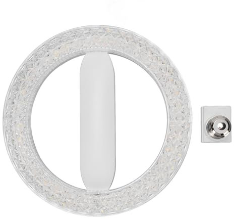 Bulbo della lampadina circolare, E27 E26 24 W Round Energy Salvaling Lulb Sostituzione 3 Colore Cristallo a LED per la lampada a soffitto