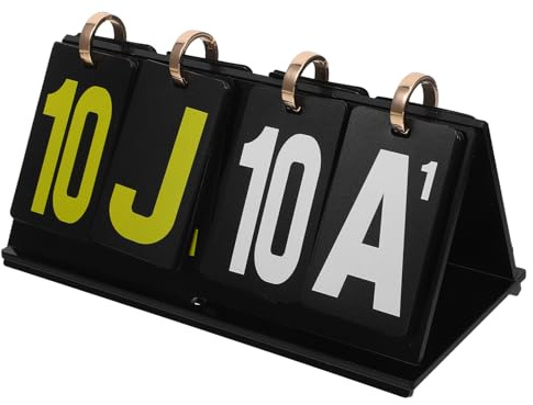 Gogogmee Marcador de Competición Portátil de Acrílico Negro para 4 Jugadores Contador de Puntuaciones para Billar y Tenis de Mesa Tablero de Seguimiento para Eventos Deportivos y Noches