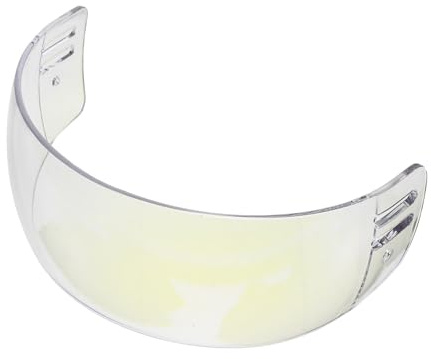 BIUDECO Visera Antiempañante para Casco de Hockey sobre Hielo, Protector Facial Transparente de Policarbonato Resistente a Rayaduras, Media Pantalla Azul para Adultos, Equipo de Protección