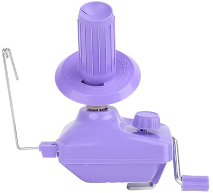 ANKROYU Macchina avvolgitrice manuale per gomitoli di filato Strumento portatile silenzioso per cucito con di ingranaggi stabile per lavorare a maglia all'uncinetto Lavorazione in (Viola)