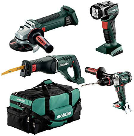 Metabo 18V Akku Combo Set 6-teilig SB SSW W KHA ASE 18 LTX in Tasche CAS Mafell