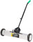 TUFFIOM 24-Inch Rolling Magnetic Pick-Up Sweeper | 50-LBS Capacity, with Quick Release Latch & Adjustable Long Handle, for Nails Needles Screws Collection
