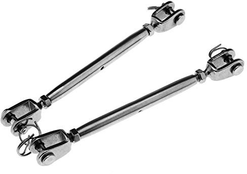 OTOTEC Sourcingmap Lot de 2 tendeurs à vis en acier inoxydable 5 mm