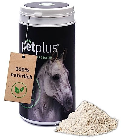 PetPlus® ZEOLITH Klinoptilolith Pulver Pferd 750g & 3kg, Premium Qualität, 100% natürlich, Keine Konservierungsstoffe, allergenfrei, Detox (750g)