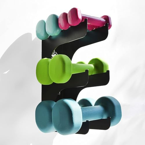 meollo | Weight Rack | 3 Levels | 100% Steel | Made in Europe | Dumbbell Rack | Home Gym Equipment | Fitness Equipment | Weight Storage Racks | Dumbell Rack | Home Gym Accessories