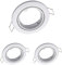 Oktaplex 3er Set Dijon Einbaurahmen Spots flach IP20 schwenkbar Weiss Einbaustrahler für GU10 & LED-Module - Lochmaß 68mm