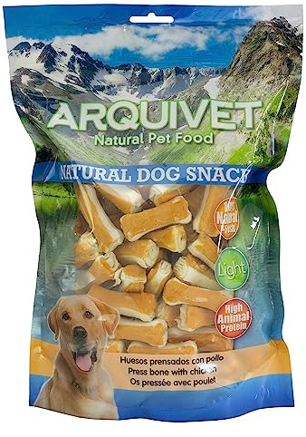 Arquivet- Huesos prensados con Pollo - 1 Kg - Snacks Naturales