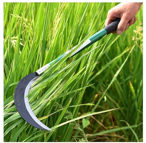 FINPAN N°2209 - Hoz japonesa de acero al manganeso en forma de media luna (45,5 cm)