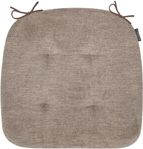 MAGMA ALFA Stuhlkissen/Sitzkissen für Indoor, Öko-Tex Siegel, Handwäsche, 1 Stück, 41x41cm, braun