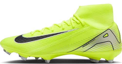 Nike Zm Superfly 10 Acad Fg/Mg Men's Football Shoe, Volt/Black, 11