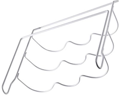 Mikinona Iron Beer Hanging Rack Storage Shelf for Kitchen and Living Room, Safe to Use Stylish Bottle Holder for Soda Can and Bottle Water White Coating, Space-saving Design for Home