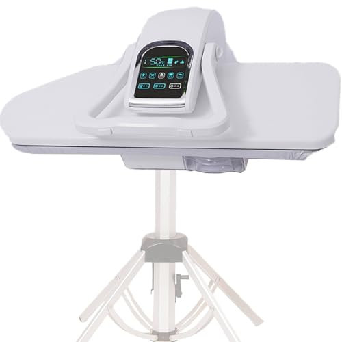 FLNOZAMZ Presse à Vapeur Professionnelle 2200W, Presse à Repasser pour vêtements 66/79/89cm avec Panneau à écran Tactile, 1L Retrospecti Machine à Repasser défroisseur à Vapeur (26inch)