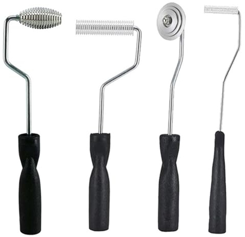 NONDK Kit de Rodillos de Fibra de Vidrio, Rodillo de Laminado de Fibra de Vidrio, Kit de Herramientas de Tambor de Fibra de Vidrio