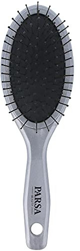 PARSA Beauty Taschenbürste Unicolor Mini – Kleine Haarbürste mit Metallpins – Perfekt für unterwegs – Kompakte Reisebürste für sanftes Entwirren & Styling