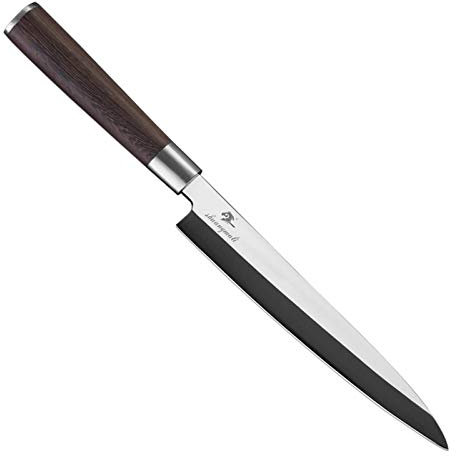 Lax fisk sashimi kniv 1.4116 stål kök kock sushi knivar utility cleaver fish deba sashimi knivar uppsättning kökskniv (Color : 9 Inch Sashimi Knife)