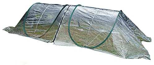 NATIV Folientunnel aus PVC Folie | Modular erweiterbarer Pflanztunnel | Frühbeettunnel als Alternative zum Gewächshaus | auch zur Hochbeetabdeckung nutzbar (Basistunnel)