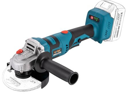 KATSU FIT-BAT 21V Brushless Cordless Angle Grinder 115mm 125mm, 3 Speeds, Rotatable Handle, for Cutting Grinding and Polishing, Batteries Not Included 102620