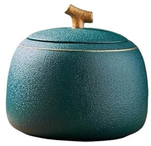 FAJNUZI2024 Lata de Té Recipiente de cerámica for té con Tapa hermética, Ideal for el hogar, for té, café, Hierbas, azúcar, Especias y Frutos Secos. Recipientes de Cocina