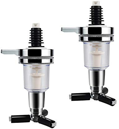 2 Pack 1.5oz 45ml Replacement Nozzle Shot Dispenser for Liquor Dispenser Caddy Bottle Holder Revolving Head