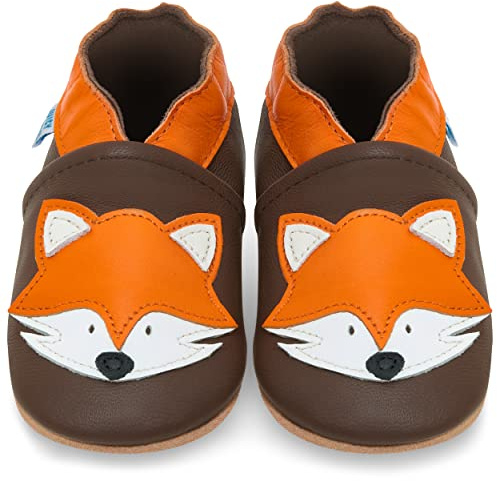 Babyskor med mjuk sula - Skor för småflickor - Skor för småpojkar - Mjuka Läderskor för småbarn flicka pojke - babytofflor tofflor lära-gå-skor