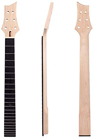 Alnicov Electric Guitar Neck 22 Fret Blackwood Fretboard 25.5inch Unfinished Electric Guitar Replacement