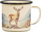 Gentlemen's Hardware GEN371 Camping-Kaffeetasse mit Hirschmotiv, Emaille, Creme, 500 ml