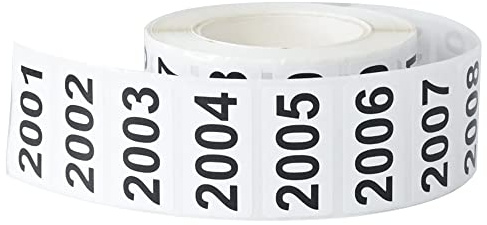 DGBDPACK Consecutively Numbered Labels, 1.5 x 0.79 Inch Self-Adhesive Inventory Numbered Sticker (2001-3000)