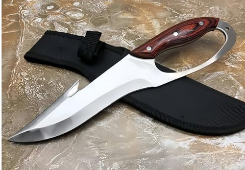 FARDEER Knife Cuchillo de Herramienta para Acampar al Aire Libre K917 Hoja forjada con precisión de, Herramienta de Camping para Pesca, Caza, Actividad Deportiva