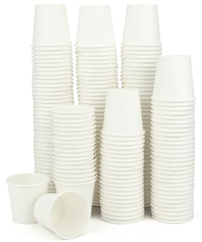 Paquete de 400 Vasos de Papel Espresso 60ml/2oz, Mini para Café, Pequeños para Enjuague Bucal de Baño, Degustación, Beber en Fiestas y Bebidas De Agua