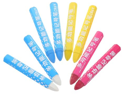 SWOOMEY 8piezas Crayones De Dibujo Marcador De Ruedas Bolígrafo Para Neumáticos Tiza Para Inspección Colores Brillantes Fácil De Usar Seguro Para Neumáticos