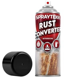 SPRAYTEKK Rust Converter Spray | 400ml | Epoxy-Based Neutralizer & Corrosion Inhibitor | Transforms Rust into a Stable, Protective Surface | Ideal for Vehicles, Tools & Outdoor Metal (1)