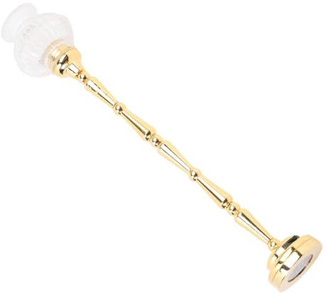 Keenso Lumières de Maison de Poupée, Lampe Miniature avec éclairage LED, Lampadaire Fonctionnel pour Maison de Poupée à l'échelle 1/12 pour Cuisine et Salon