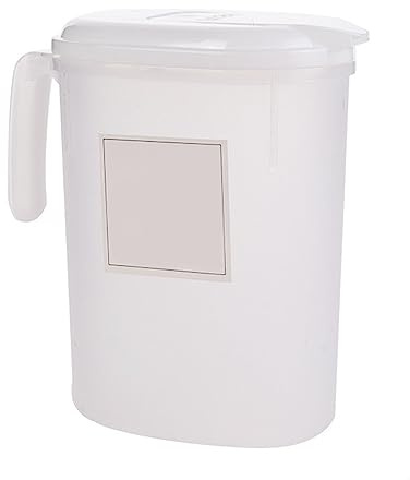 TARSHYRY Japanese Style Refrigerator Cold Water Kettle 1.8L Plastic Cold Water Pitcher High Temperature Summer Beverage Cooling Bucket for Outdoor Camping and Family Gatherings