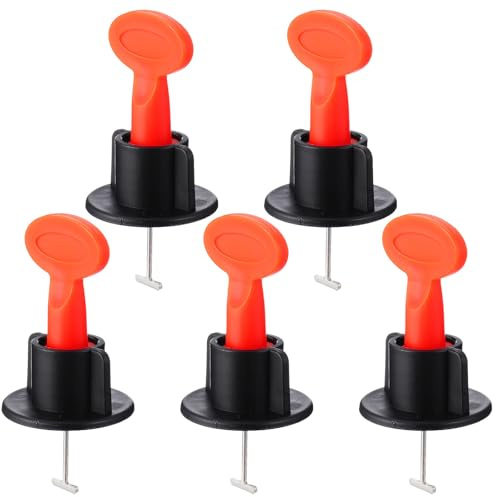 BESTonZON 51 Pièces Kit de Nivellement de Carrelage en Pp et Acier Manganèse Réutilisable Système Autonivelant Accessoires Résistants et Ergonomiques pour Pose Carrelage Murs et Sols