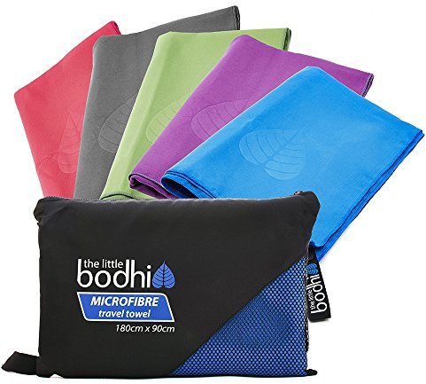 The Little Bodhi Microfibre Towel Blue 100cm x 50cm